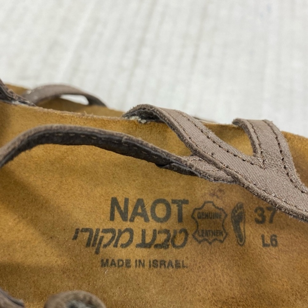 Naot Silver Sandals Minimalist Design - Picture 5 of 6